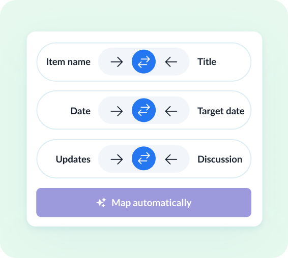 Review how fields map across tools