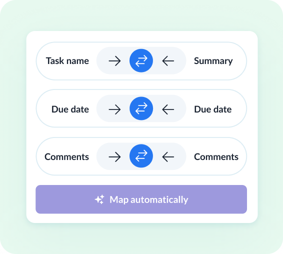 Review how fields map across tools