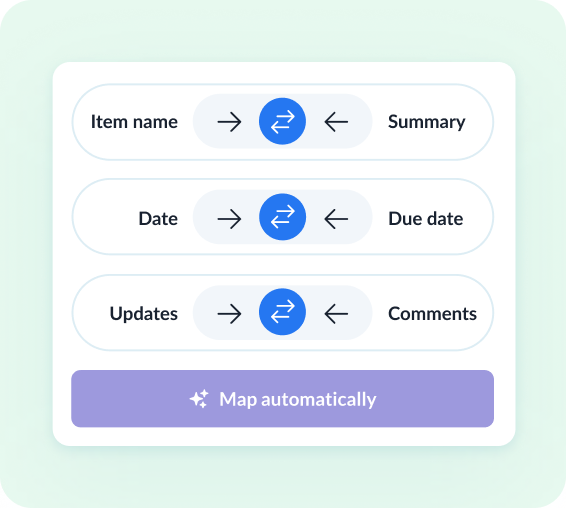 Review how fields map across tools