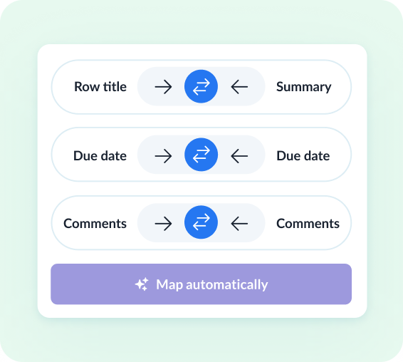 Review how fields map across tools
