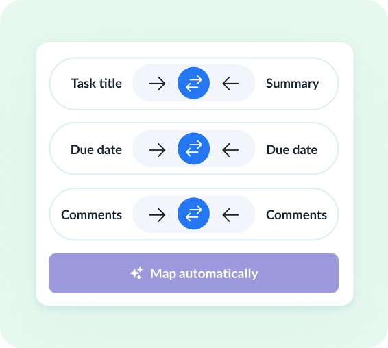 Review how fields map across tools