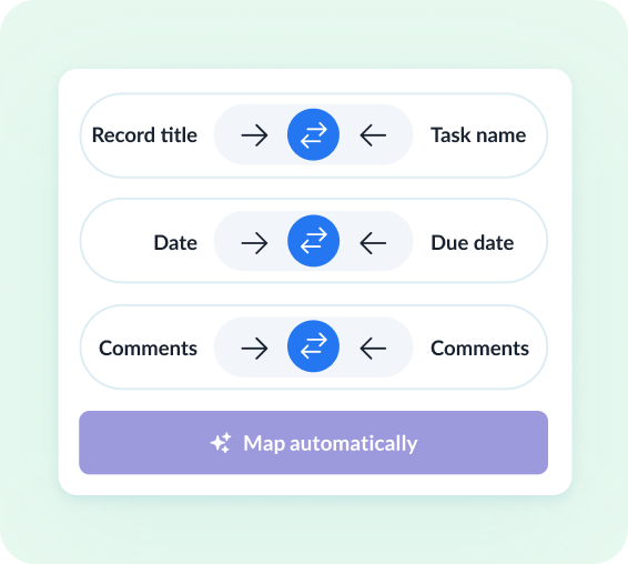 Review how fields map across tools