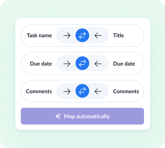 Review how fields map across tools