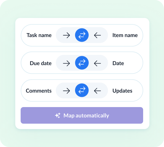 Review how fields map across tools