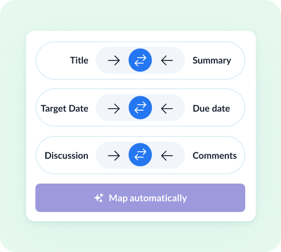 Review how fields map across tools