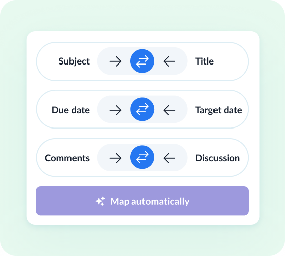 Review how fields map across tools