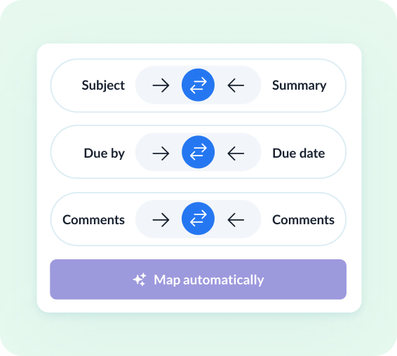 Review how fields map across tools