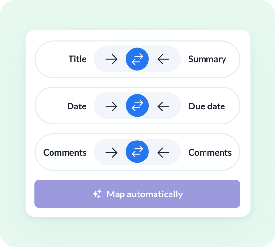 Review how fields map across tools