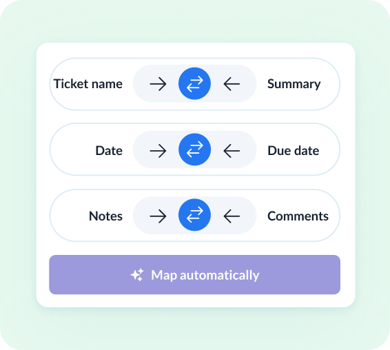 Review how fields map across tools