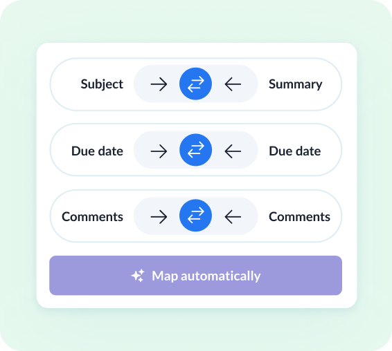 Review how fields map across tools