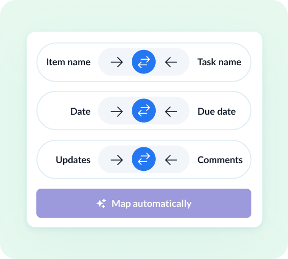Review how fields map across tools
