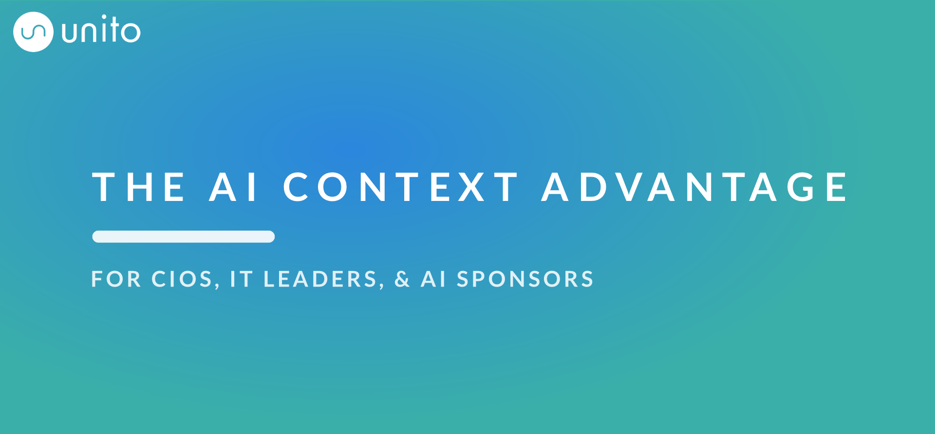 An announcement of Unito's AI Context Advantage whitepaper.