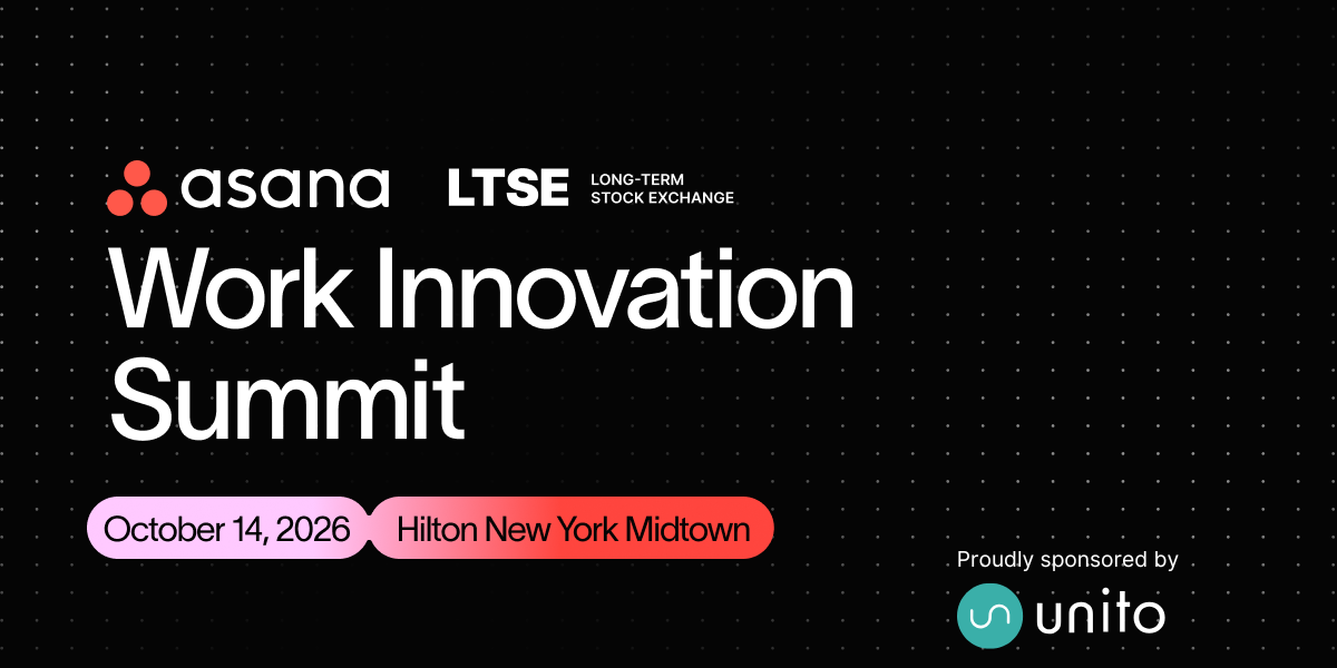Asana work innovation summit
