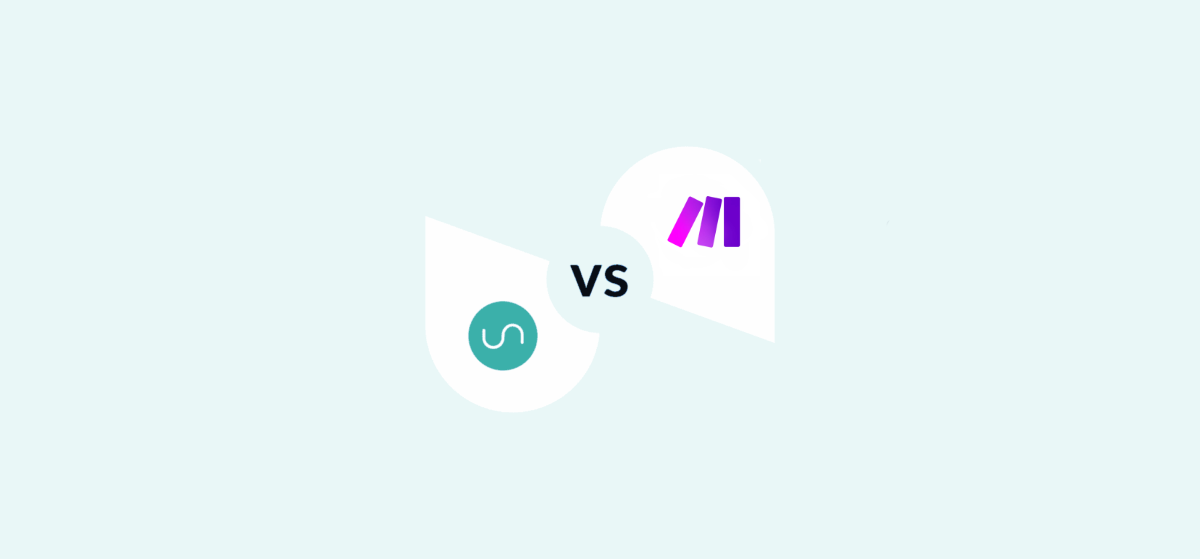 Logos for Unito and Make, representing a guide comparing the two integration platforms.